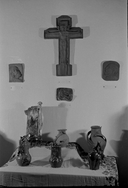 Výstava prací Františka Bílka 1942   František Bílek,keramika,nábytek