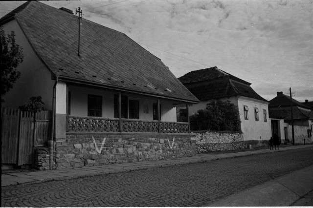 Chýnovské domy 1946   Chýnov,skupina
