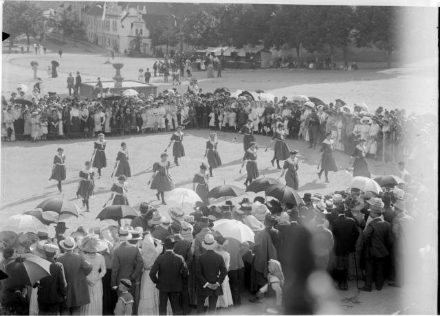 Sokolky v Bechyni 1908   Bechyně,Sokol,sport