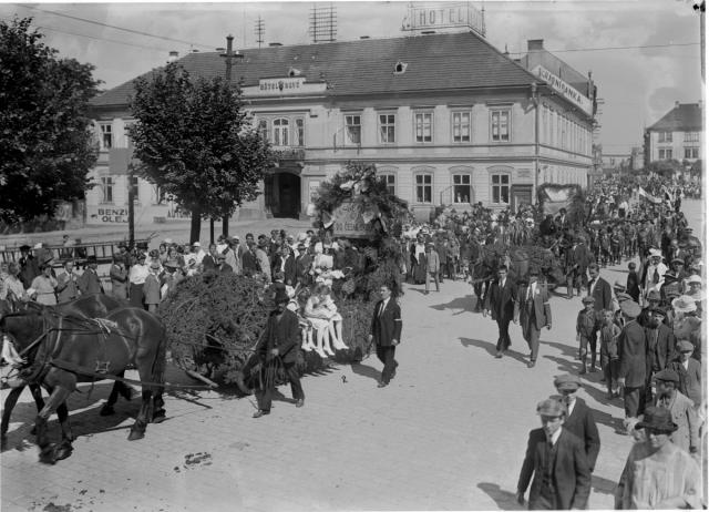 2.Komenského slavnost 5.8.1923   Tábor,slavnost,Komenský,Křižíkovo náměstí