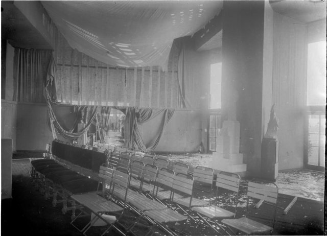 Výstaviště po bouři 4. července 1929   Tábor,katastrofa,výstava