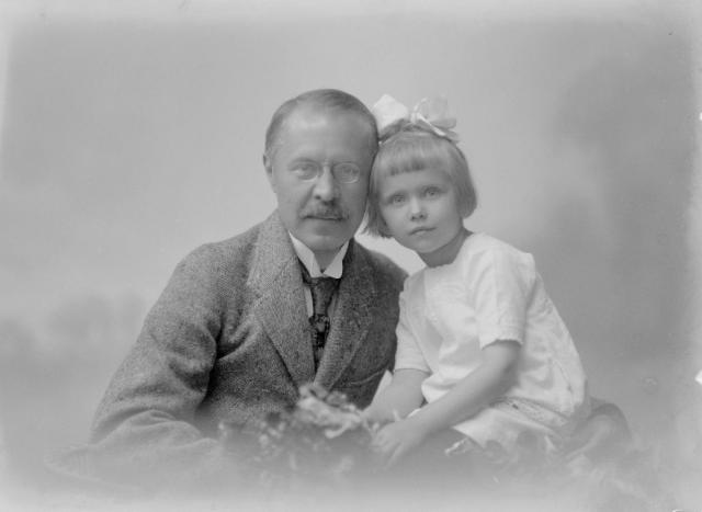 Rodinné,Emil Soukup a dcera Lída   rodinné,Soukup