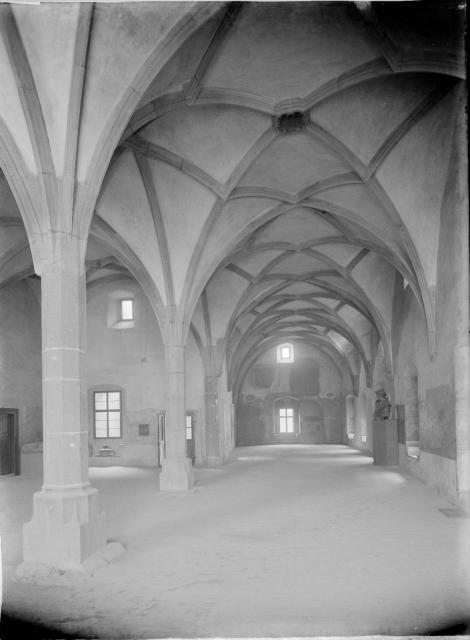 Radnice-gotická síň   radnice,gotická síň,Tábor,interier