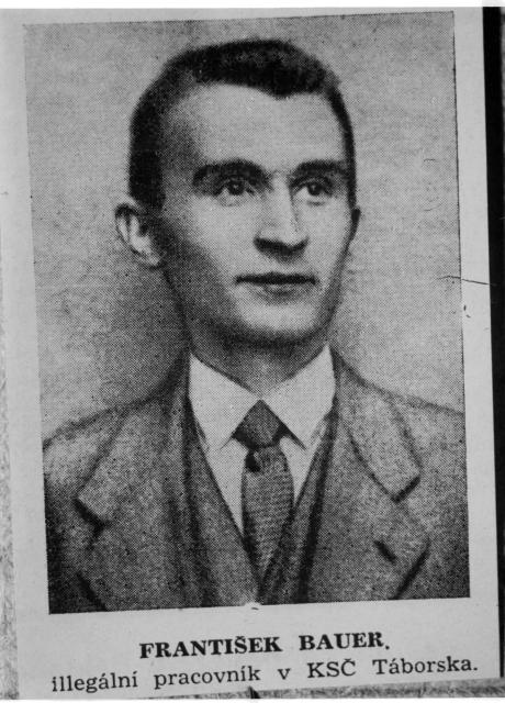 portrét, František Bauer   portrét,reprodukce