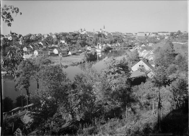 Tábor celkový pohled od Čelkovic   Tábor,celek,Lužnice,řeka