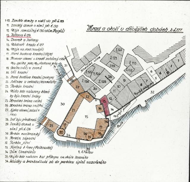 114. Plán hradu   Kotnov