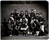 Skupina herců s Gambrinusem 3.2. 1900