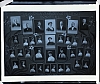 První absolventky pokračovacího kursu pro ženské ruční práce v Táboře, 1909, 35 postav, žlutá deska, poškozená