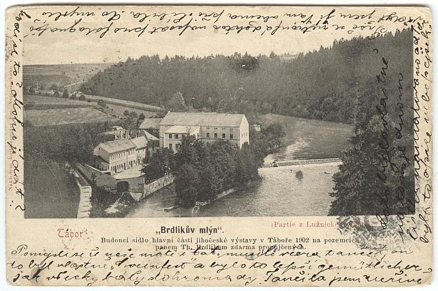 Brdlíkův mlýn, budoucí sídlo hlavní části výstavy  Zapůjčil k digitalizaci Z. Flídr pohlednice