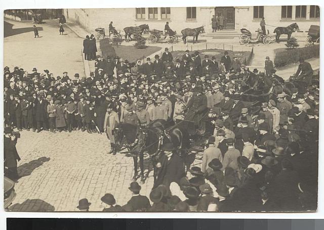 500 let založení Tábora a návštěva prezidenta Masaryka 1920  K digitalizaci zapůjčil Z. Flídr Masaryk,Křižíkovo náměstí