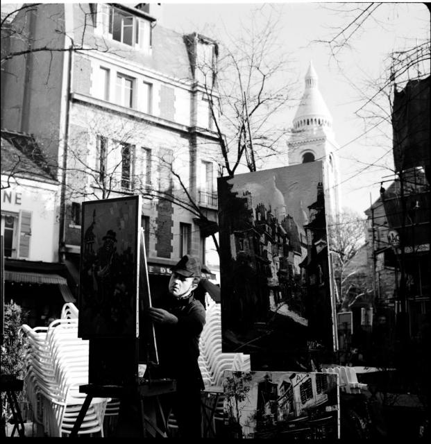 Paříž - malíř Mont Martr   Paříž,malíř