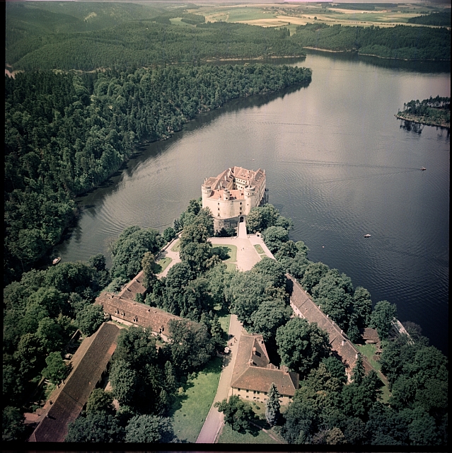 Orlík   Tábor,letecký snímek