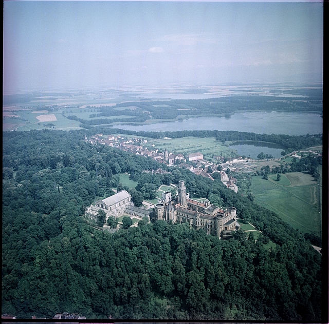 Hluboká   Tábor,letecký snímek