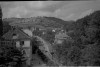 Jáchymov, pohled od "Radium Palace Hotel" na kopec Na klobouku.