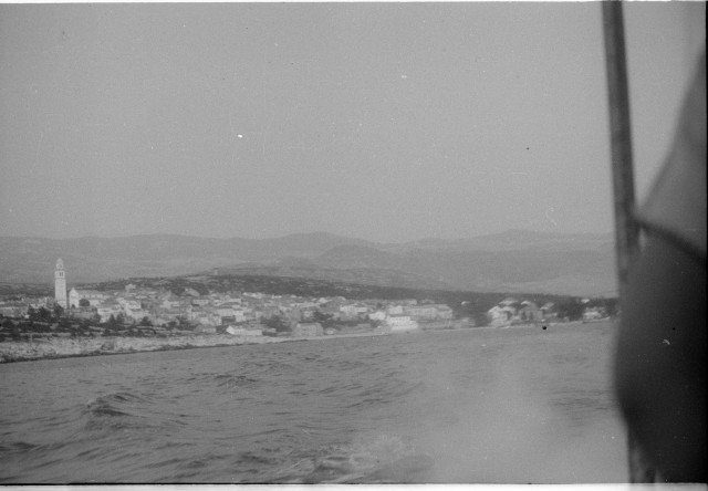 Odjezd, první snímky na moři   moře,Šechtlovi