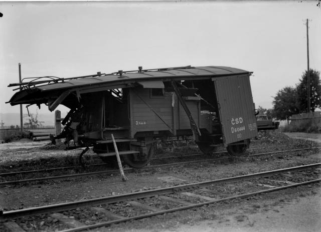 Železniční neštěstí v Chotovinách 1.8.1926   katastrofa,vlak,Chotoviny