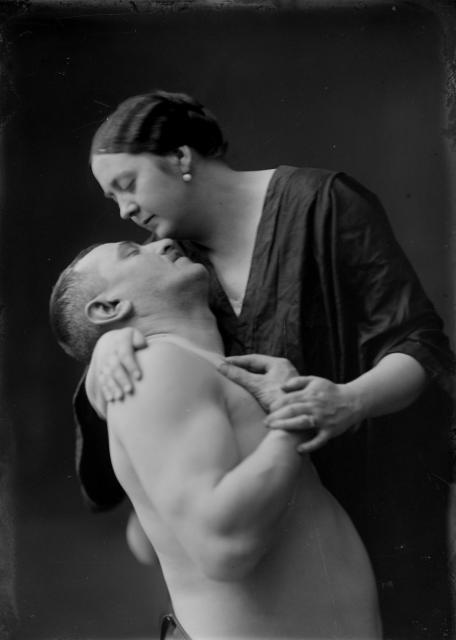 Anna Šechtlová s manželem Josefem, model pro J.V.Duška