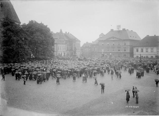 Žižkovo náměstí 31. 8. 1924   Žižkovo náměstí 