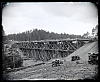 Stavba viaduktu Na Močítkách v Chýnově