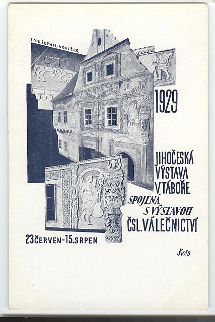 Pohlednice z výstavy 1929  Zapůjčil k digitalizaci Z. Flídr pohlednice,celek
