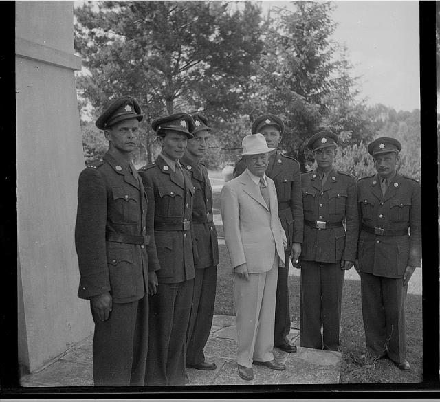 Edvard Beneš v Sezimově Ústí, 12. 6. 1948   Edvard Beneš,prezident,Sezimovo Ústí