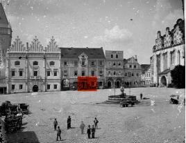Táborské náměstí v 70. letech 19. století