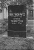 Nový židovský hřbitov, hrob Josef Moravec Antonie Moravcová (in Czech), keywords: Tábor, hroby, židovský hřbitov