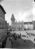 Západní strana Žižkova náměstí před rokem 1915 (in Czech), keywords: Tábor, square, whole, town hall