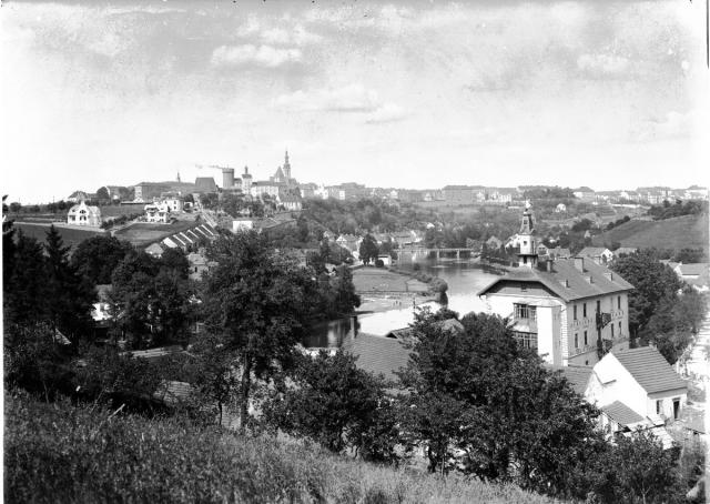 Tábor od Čelkovic okolo roku 1900 (in Czech), keywords: Tábor, whole (Czech) před rokem 1903 podle efoto0091 Tábor, whole