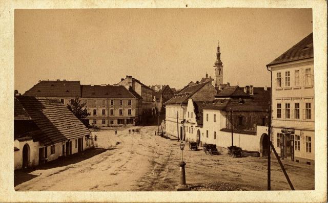 Křižíkovo náměstí před rokem 1882 (in Czech), keywords: Tábor