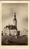 Děkanský kostel z roku 1880, před kostelem Žižkův pomník od Myslbeka (in Czech), keywords: Tábor, square, church