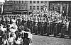 Prezident  E. Beneš v Táboře 1945,náměstí,U lva (in Czech), keywords: sovětská armáda, Tábor, liberation, uniform, Beneš