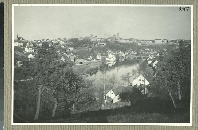 297. - Pohled z Čelkovic (in Czech), keywords: Lužnice, river, landscape, Čelkovice  Lužnice, river, landscape, Čelkovice