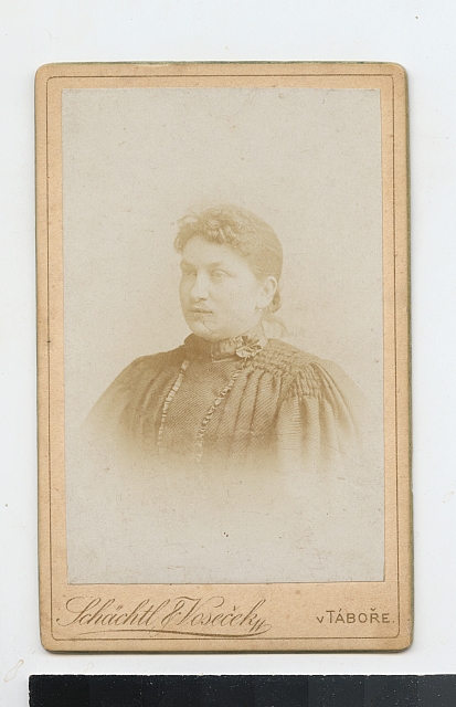 vizitka Božena Ctiborová roz 1863 (in Czech), keywords: portrait  portrait