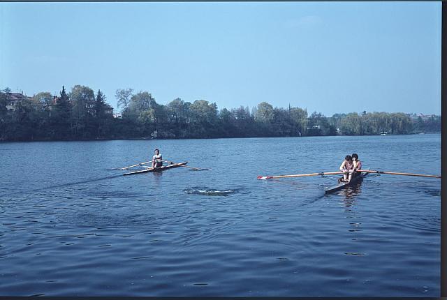 Veslování (in Czech), keywords: Tábor, rowing, Jordán  Tábor, rowing, Jordán