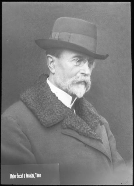 Tomáš Garrigue Masaryk, first president of Czechoslovakia, 1918