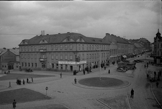 Křižíkovo náměstí,Tržní,pohled na pražské předměstí   Tábor,Jordán,práce,Křižíkovo náměstí