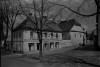 Pelhřimov 1936 domy u kostela sv.Bartoloměje