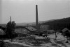 Zlatodůl Roudný, úpravna, elektrocentrála  a kotelna , v pozadí důlní hotel, vpravo cáchovna
