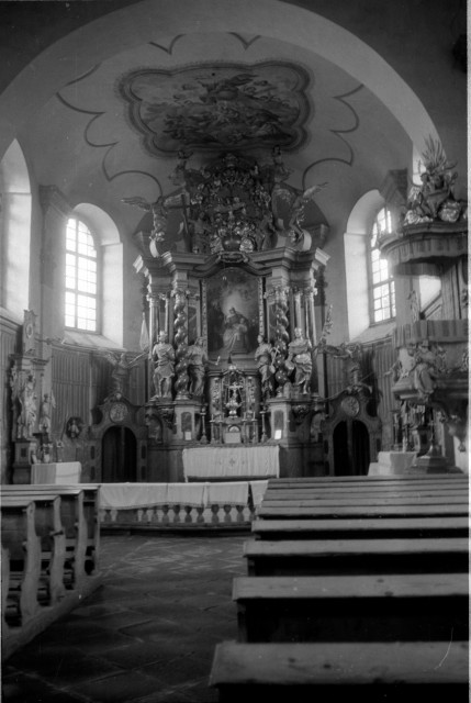 Výlet na Klínovec   Klínovec,interier, kostel