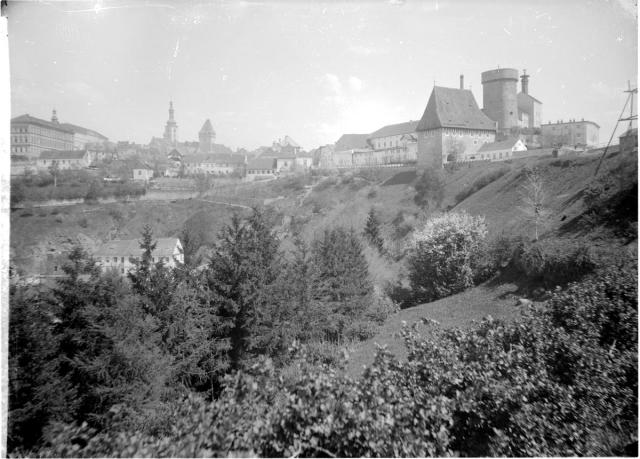  Kotnov přes údolí před rokem 1895   Tábor,Kotnov,celek