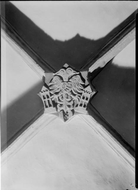 Detail klenby   Tábor,děkanský kostel,klenba,detail