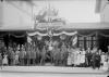 Vítání J.V.císaře Františka Josefa na nádraží Táborském 1901