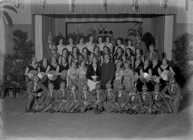Šibřinky v táborské sokolovně 1933   slavnost,sokol,sokolovna