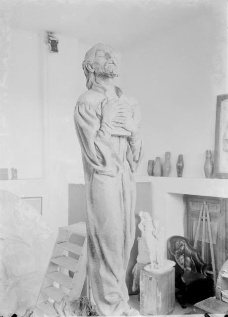 Model sochy Mistra Jana Husa od Františka Bílka   Jan Hus,socha,Bílek,Chýnov
