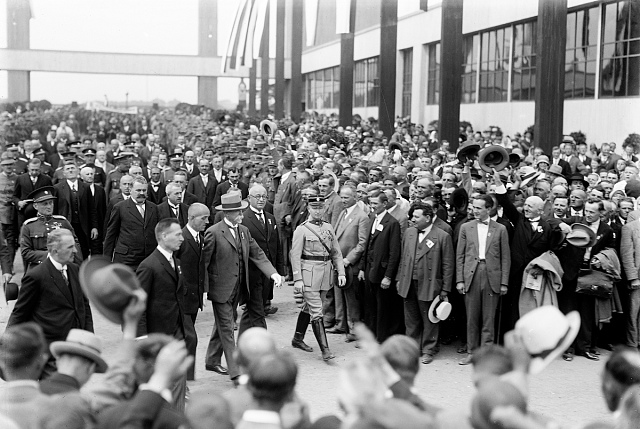 Prezident T.G.Masaryk na Jihočeské výstavě v Táboře