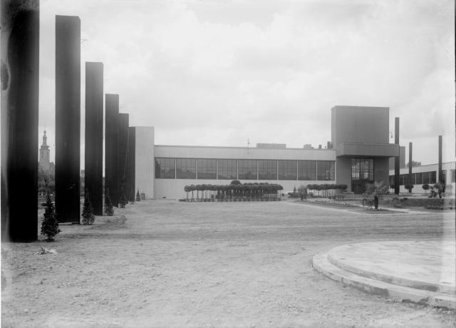 Stavba výstaviště 1929   Tábor,stavba,výstava