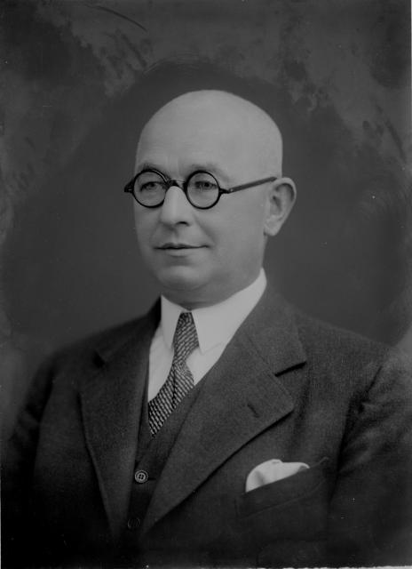 Prof. Brejla 1935  Okupace učitel,portrét,gymnázium,Tábor