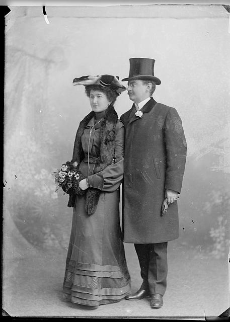 Karel Němec vnuk s  ženou Annou Starou   Němec,svatba