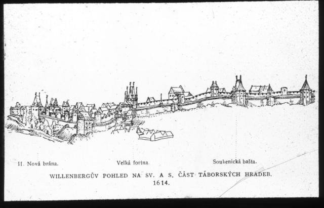 77. - Willenbergův pohled z r. 1614   Tábor